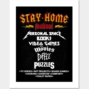 Stay Home Festival ( Back Print ) Posters and Art